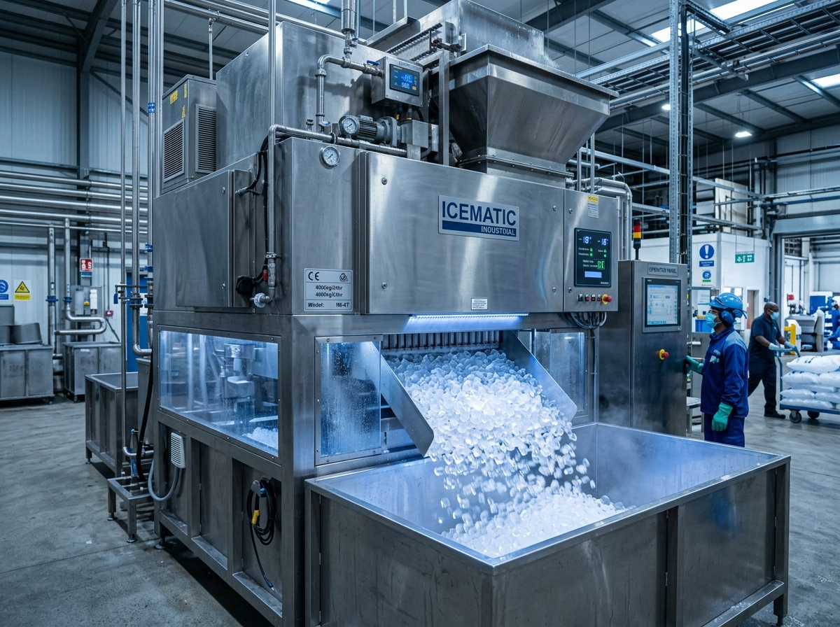 Industrial ice production facility